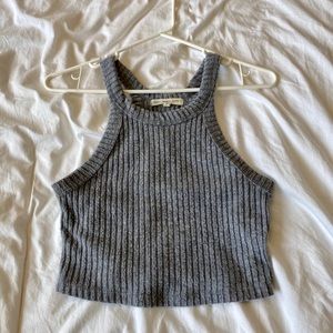 UO CROPPED HALTER TOP